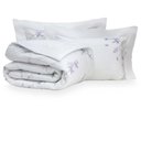 Ver imagem 2 de Edredom Queen com Fronhas 300 Fios Orquídea Celeste - Naturalle Fashion Estampado