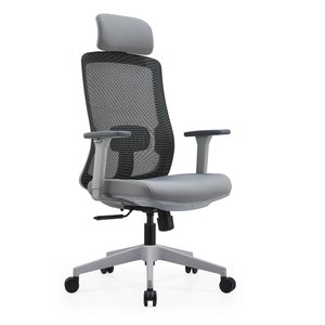 Cadeira Presidente Fly Tela com Braço Regulável Cinza Maiart