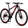 Bicicleta Aro 29 Quadro 21 Alumínio 21v Freio a Disco Mecânico Aluminum Preto/Vermelho - Raider - 1