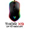 Mouse Gamer Jogo Macro RGB Fantech Thor X9 7 Botões 4800DPI - 1