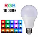 Ver imagem 4 de Lampada Led Colorida 16 Cores RGB 9w Controle Remoto Bulbo E27 Quarto Sala Decoraçao Casa Iluminaçao