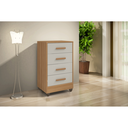 Ver imagem 2 de Cômoda Slim 4 Gavetas para Quarto Cinamomo Off White Formimóveis