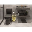 Ver imagem 4 de Lixeira Dourada em Aço Inox para Banheiro Com Pedal 5L Novo Design