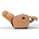 Ver imagem 6 de Poltrona do Papai Reclinável em Corino Importado Cor Caramelo Manual com Massagem - Modelo Florença