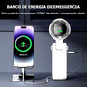 Mini Ventilador Recarregável Usb Portátil Turbo Viagens - 3
