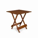 Ver mais imagens de Conjunto Mesa Dobrável Área Externa 70x70cm com 4 Cadeiras Madeira Maciça Imbuia Marrom