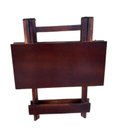 Ver mais imagens de Conjunto Mesa Dobrável Área Externa 70x70cm com 4 Cadeiras Madeira Maciça Imbuia Marrom