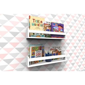 2 Prateleira Livros Montessoriano 40cm Sala Quarto Banheiro