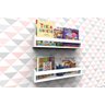 2 Prateleira Livros Montessoriano 40cm Sala Quarto Banheiro - 1