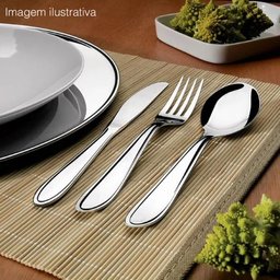 Conjunto 12 Garfos de Mesa 19cm Aço Inox Lyon Brinox Talheres Refeições Diárias - 4