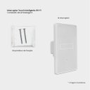 Ver mais imagens de Interruptor Inteligente Touch Wifi Agl 1 Tecla - Branco. Controle Lâmpadas por Aplicativo ou