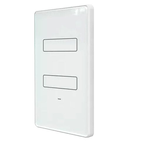 Interruptor Inteligente Touch Wifi Agl 2 Teclas - Branco. Controle Lâmpadas por Aplicativo ou