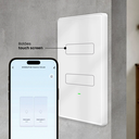 Ver imagem 3 de Interruptor Inteligente Touch Wifi Agl 2 Teclas - Branco. Controle Lâmpadas por Aplicativo ou