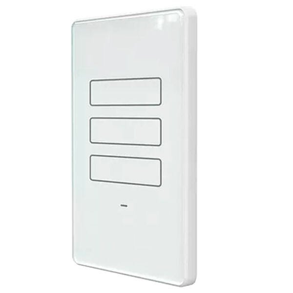 Interruptor Inteligente Touch Wifi AGL 3 Teclas - Branco. Controle lâmpadas por aplicativo ou