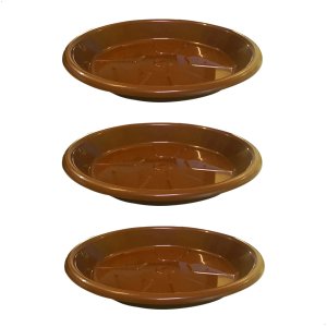 Kit 3 Pratos para Vaso Redondo Suporte para Planta 40x4cm