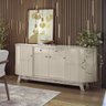Buffet 4 Portas 2 Gavetas Mônaco - Calacata/off White - 1