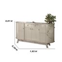 Ver imagem 3 de Buffet 4 Portas 2 Gavetas Mônaco - Calacata/off White