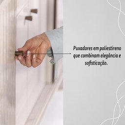 Buffet 4 Portas 2 Gavetas Mônaco - Calacata/off White - 6
