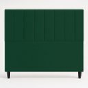 Ver imagem 4 de Cabeceira Estofada Elen Moderna para Quarto Cama Box Casal 140 cm Tecido Suede Verde