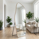 Ver mais imagens de Espelho Grande Corpo Inteiro com Moldura Metal Orgânico Decorativo 150x60cm Luxo