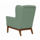 Ver imagem 6 de Poltrona Dekorien Milena Linho Verde Sálvia com Puff Premium Decoração