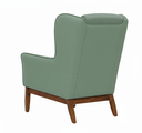 Ver imagem 6 de Poltrona Dekorien Milena Linho Verde Sálvia com Puff Premium Decoração