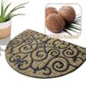 1 Tapete Capacho Fibra Coco Antiderrapante 40x60 Meia Lua P2 - 7