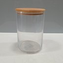 Ver imagem 3 de Pote Porta Mantimentos Home&co Tampa Bambu Vidro 750ml 14x10x10cm Transparente