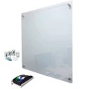 Ver imagem 4 de Lousa Quadro Vidro 6mm Escolar Escrita Escrever Branca C/ Suporte Canetas e Apagador 90x60