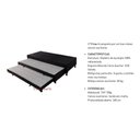 Ver imagem 4 de Cama Box Base C-auxiliar Solteiro Universal Rústico Bordado Black (88x188x32) - Paropas