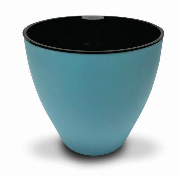 Vaso auto-irrigável PLANTIÊ Azul Turquesa Fosco - 1