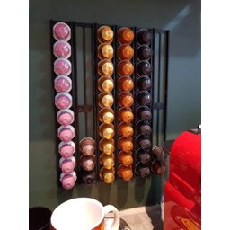 Suporte Porta Cápsulas Nespresso Para Parede - 60 Capsulas - Toque 3D- Cor Preto - 2