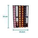 Ver imagem 4 de Suporte Porta Cápsulas Nespresso Para Parede - 60 Capsulas - Toque 3D- Cor Preto