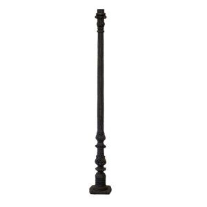 Poste Colonial Jardim N02 Pé Quadrado Ferro Fundido 155cm