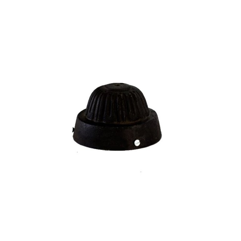 Canopla Paris de Ferro Fundido Suporte Acabamento 15cm
