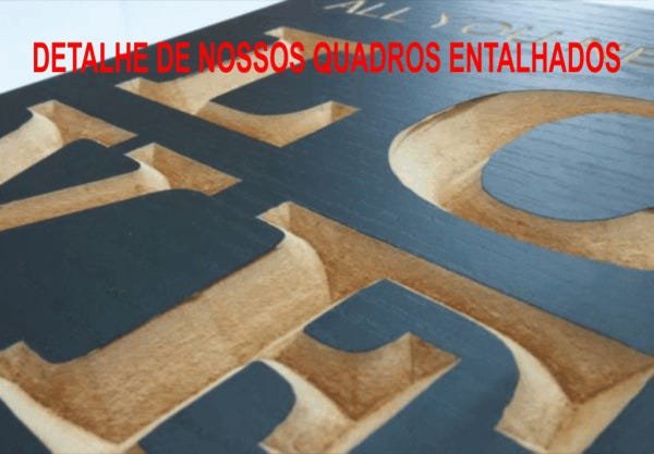 Quadro Decorativo Entalhado em Madeira - M - Avião - 3
