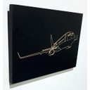Ver imagem 2 de Quadro Decorativo Entalhado em Madeira - M - Avião