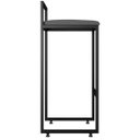 Ver imagem 4 de Banqueta Alta Industrial Quadrada com Encosto Cinza