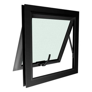 Janela Maxiar de Banheiro Esquadria Brasil 60x60 Preto Esquadrias Brasil Grupo Vetx