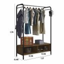 Ver imagem 3 de 2 Guarda-Roupa Casal Closet Aberto Milão Preto Demolição