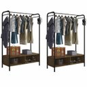 Ver imagem 1 de 2 Guarda-Roupa Casal Closet Aberto Milão Preto Demolição