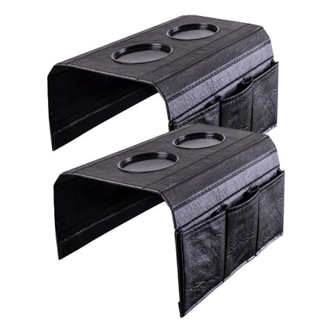 Esteira Porta Copo para Braço de Sofá:preta