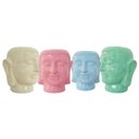 Ver imagem 1 de Vaso Cerâmica Buda 8x7x9 Cm – Harmonia e Sofisticação para Sua Decoração:areia