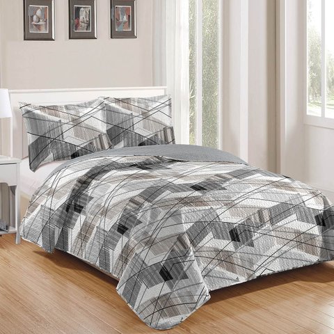 Colcha Bouti - King Size - Dupla Face - c/ Porta Travesseiros - Gales 3 - Rozac