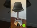 Ver imagem 1 de Conjunto 6 Banquetas Joly Eames Base Giratória Preto