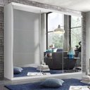 Ver imagem 1 de Guarda Roupa Casal 3 Portas de Correr 4 Gavetas e 9 Espelhos Rennes Minastex
