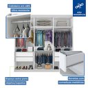 Ver mais imagens de Guarda Roupa Casal 3 Portas de Correr 4 Gavetas e 9 Espelhos Rennes Minastex