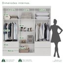 Ver imagem 5 de Guarda-Roupa Casal 6 Portas 4 Gavetas Texas Premium Branco