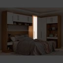Ver imagem 4 de Armário 1 Porta Módena Modulado 71000 Amêndola Touch / Branco Demóbile