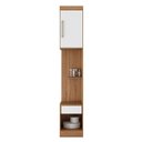 Ver imagem 2 de Armário Mesa de Cabeceira Modena 1 Porta Modulado Amendola branco - Demóbile